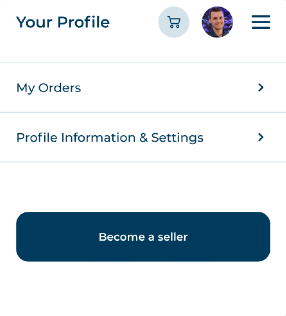 Card with image of orange fish